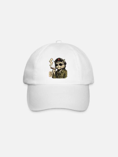 Cat Guevara - Baseballkappe - Weiß/Weiß