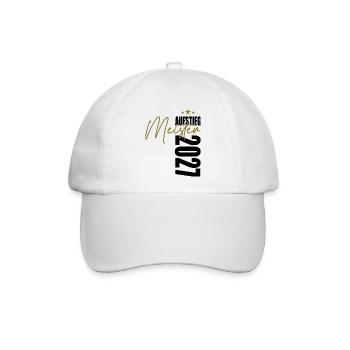 Meister 2027 - Baseballkappe - Weiß/Weiß - Vorne
