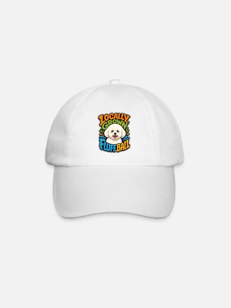 Bichon Frise - Baseballkappe - Weiß/Weiß