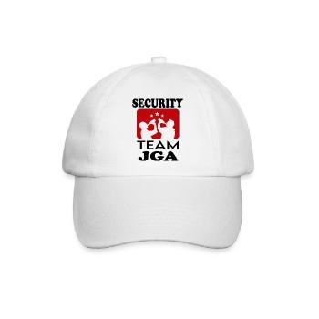 Junggesellenabschied Security Team JGA Mann Party - Baseballkappe - Weiß/Weiß - Vorne