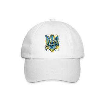 Ukraine - Coat of Arms - Wappen - Kiew - Baseballkappe - Weiß/Weiß - Vorne
