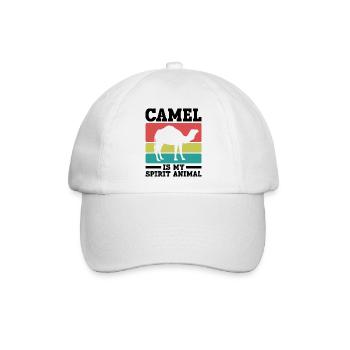 Kamel Seelentier Retro - Baseballkappe - Weiß/Weiß - Vorne