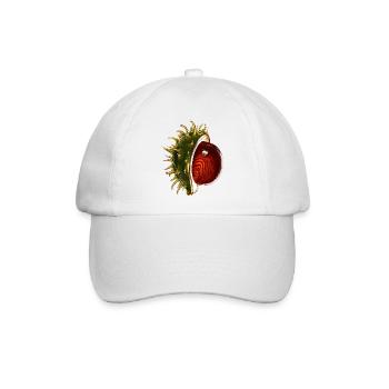 Kastanie - Baseballkappe - Weiß/Weiß - Vorne
