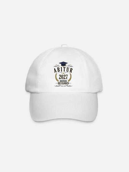 Abitur 2027 - Baseballkappe - Weiß/Weiß