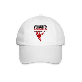 Weihnachten Weihnachtsmann Santa Claus 2026 Baby - Baseballkappe - Weiß/Weiß - Vorne