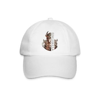 Walküre Walhalla nordische Mythologie Wikinger - Baseballkappe - Weiß/Weiß - Vorne