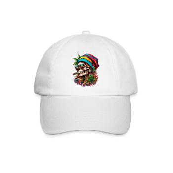 HIGH VIBES - Baseballkappe - Weiß/Weiß - Vorne