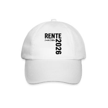 Rente 2026 Limited Edition Ruhestand - Baseballkappe - Weiß/Weiß - Vorne