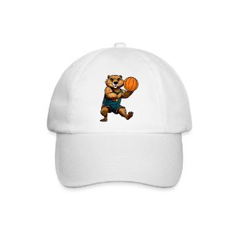 Biber Basketball - Baseballkappe - Weiß/Weiß - Vorne