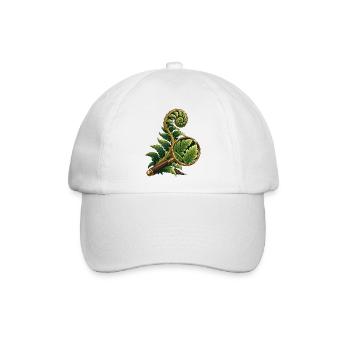 Fern durch eine Feldlinse - Baseballkappe - Weiß/Weiß - Vorne