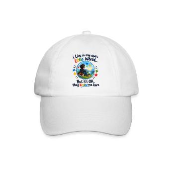 Eigene Kleine Welt - Baseballkappe - Weiß/Weiß - Vorne