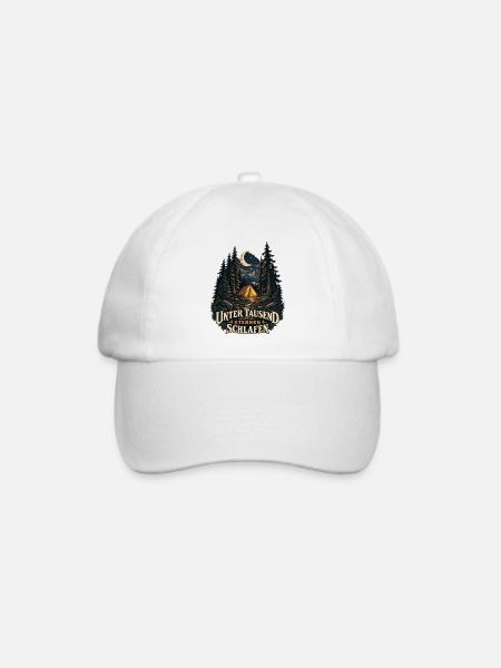 Unter tausend Sternen schlafen - Baseballkappe - Weiß/Weiß