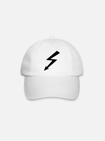Blitz - Baseballkappe - Weiß/Weiß