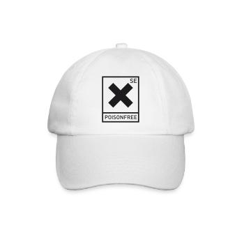 Poisonfree SE X B&W - Baseballkappe - Weiß/Weiß - Vorne