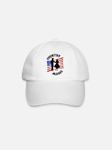 Country-Musik - Baseballkappe - Weiß/Weiß