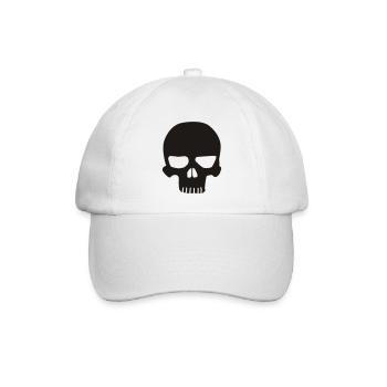 Skull - Baseballkappe - Weiß/Weiß - Vorne