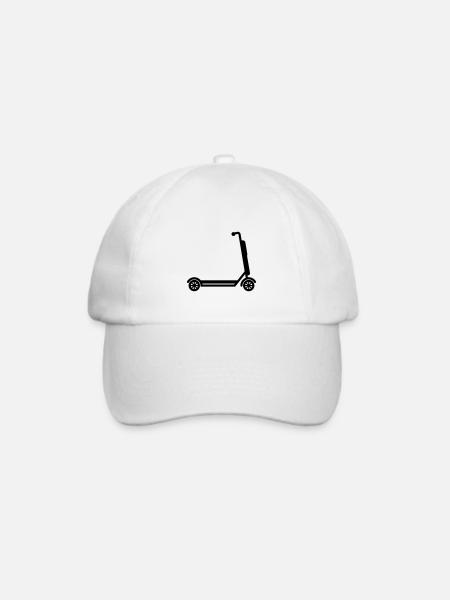E-roller Icon - Baseballkappe - Weiß/Weiß