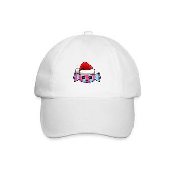 Bonbons Weihnachten Comic Xmas - Baseballkappe - Weiß/Weiß - Vorne