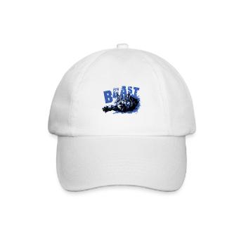 wolf beast - Baseballkappe - Weiß/Weiß - Vorne