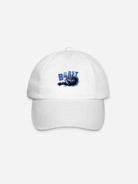 wolf beast - Baseballkappe - Weiß/Weiß