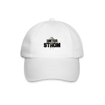 Unter Strom - Baseballkappe - Weiß/Weiß - Vorne