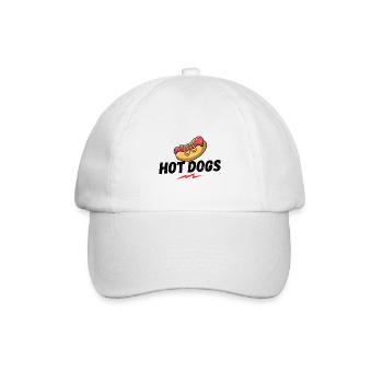 Hot Dogs, Würstchen. Wiener, Würstchen - Baseballkappe - Weiß/Weiß - Vorne