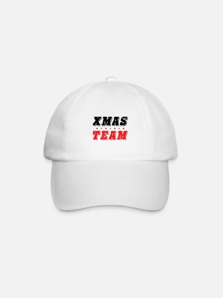 Xmas Team - Baseballkappe - Weiß/Weiß