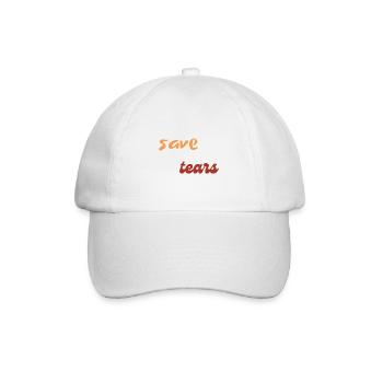 Tränen sparen - Baseballkappe - Weiß/Weiß - Vorne
