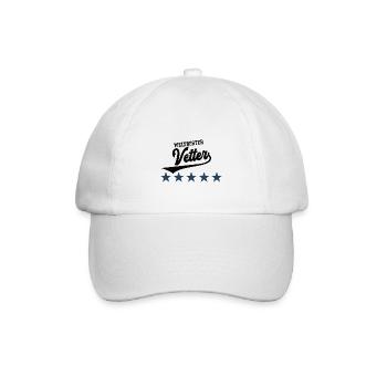 Bester Cousin Jungen Vettern Weltbester Vetter - Baseballkappe - Weiß/Weiß - Vorne