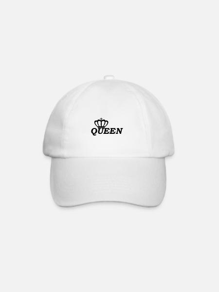 Queen - Baseballkappe - Weiß/Weiß