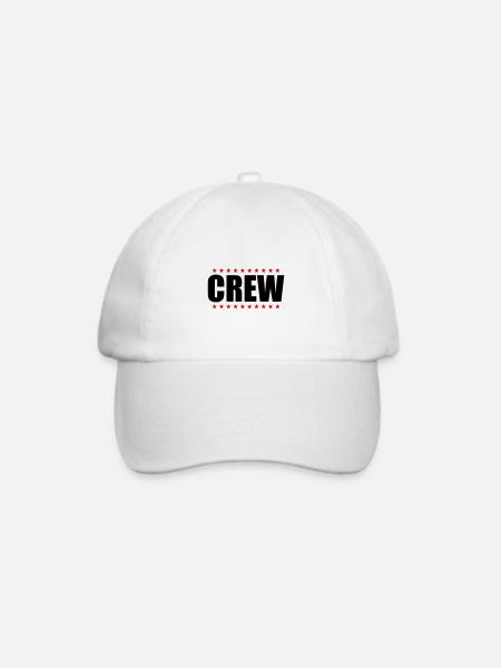 Crew Design - Baseballkappe - Weiß/Weiß