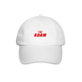 Adam - Baseballkappe - Weiß/Weiß - Vorne