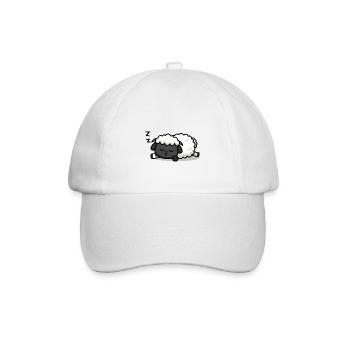 Schlafendes Lamm - Baseballkappe - Weiß/Weiß - Vorne