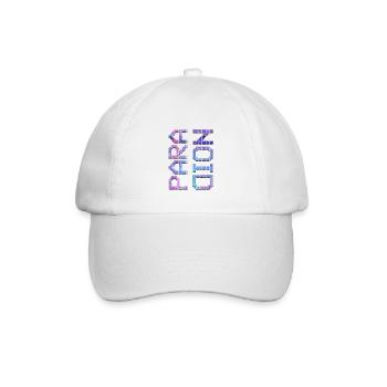 Vaporwave Aesthetic Paranoid - Baseballkappe - Weiß/Weiß - Vorne