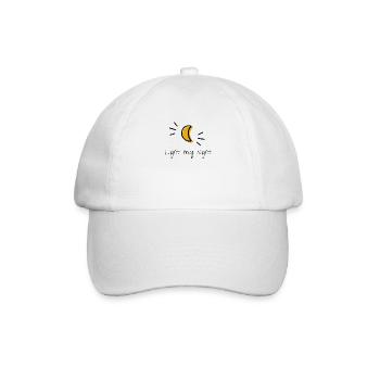 Mond - Baseballkappe - Weiß/Weiß - Vorne