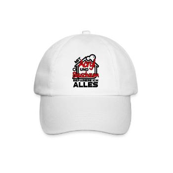 Handwerker Acryl Bauschaum Haus Renovieren Silikon - Baseballkappe - Weiß/Weiß - Vorne