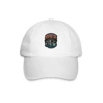 Abenteuer Reisen Präsent Reiseliebhaber - Baseballkappe - Weiß/Weiß - Vorne
