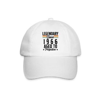 Legendär seit 1966 - Baseballkappe - Weiß/Weiß - Vorne