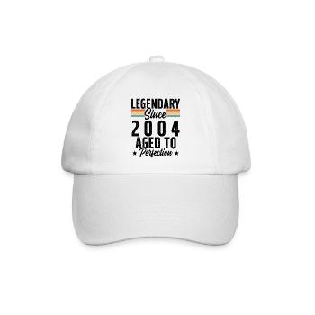 Legendär seit 2004 - Baseballkappe - Weiß/Weiß - Vorne