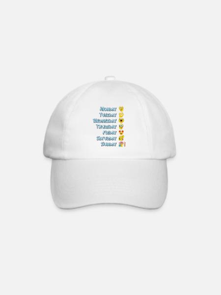 All the week - alle Wochentage - The Goodeys ® - Baseballkappe - Weiß/Weiß