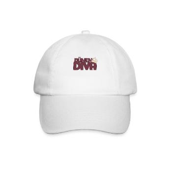 Dünen Diva mit Krone - Baseballkappe - Weiß/Weiß - Vorne