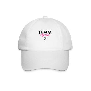 Team Braut Bride - Baseballkappe - Weiß/Weiß - Vorne