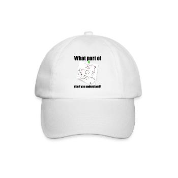 Welcher Teil Der Aresti-kunstflugfiguren - Baseballkappe - Weiß/Weiß - Vorne