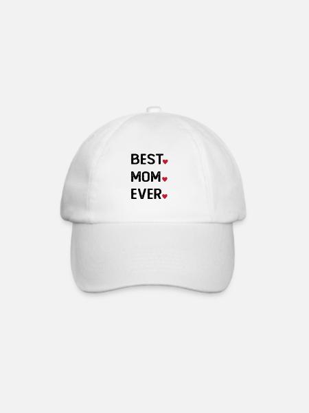 Best Mom Ever - Baseballkappe - Weiß/Weiß