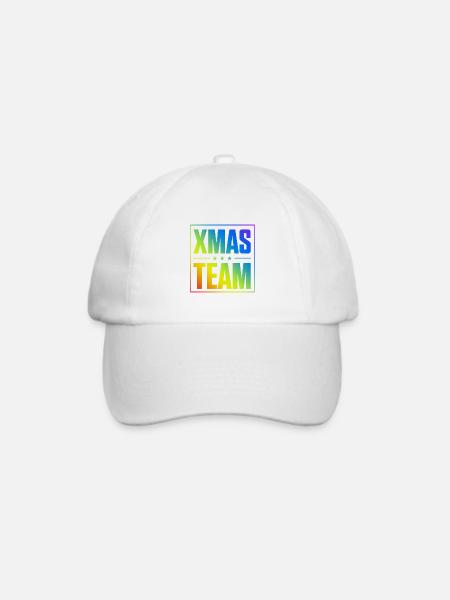 Xmas Team - Baseballkappe - Weiß/Weiß