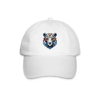 Eisbär Kopf Polar bär - Baseballkappe - Weiß/Weiß - Vorne