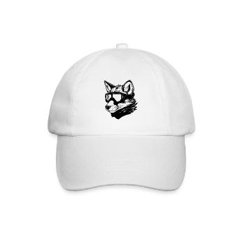 Fuchs Snowboard Ski Brille - Baseballkappe - Weiß/Weiß - Vorne