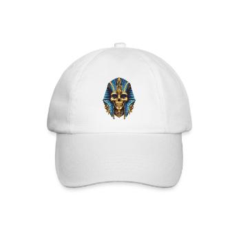 Pharao Totenkopf - Baseballkappe - Weiß/Weiß - Vorne
