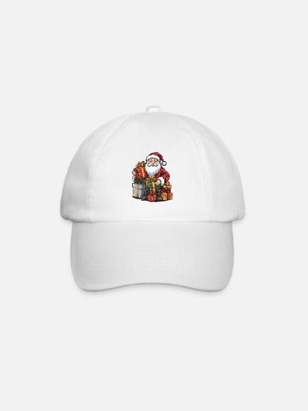 Weihnachtsmann Geschenke - Baseballkappe - Weiß/Weiß