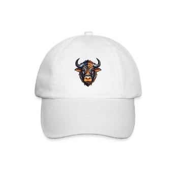 Bulle Kopf Taurus - Baseballkappe - Weiß/Weiß - Vorne